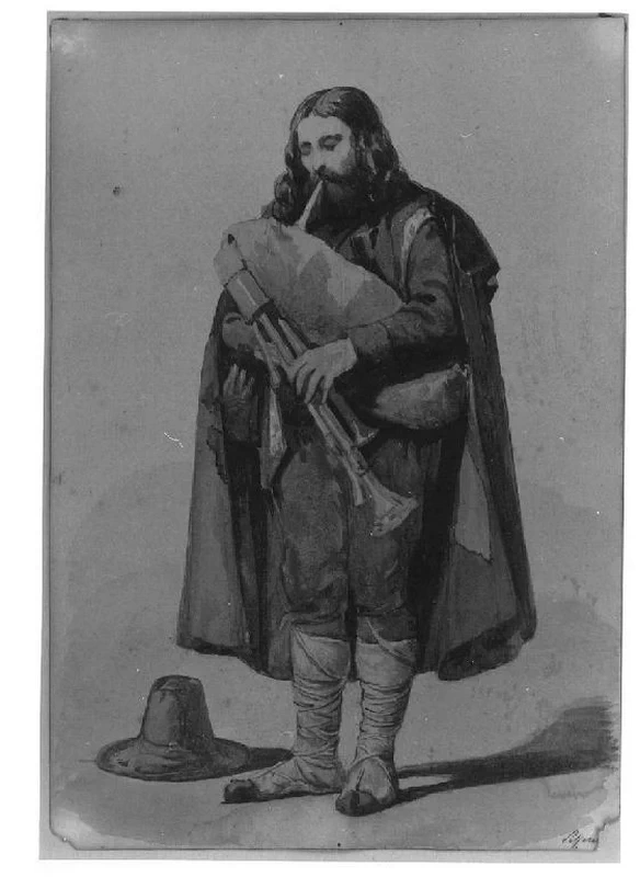 Uomo in costume regionale - Museo Civico Villa Pallavicino, Busseto, Parma 1